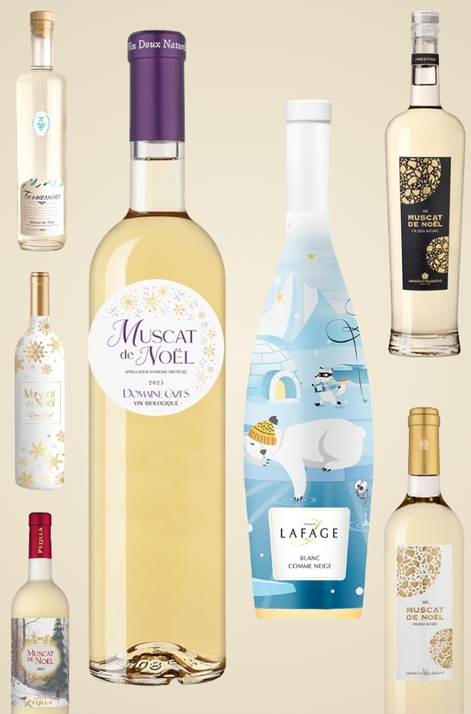 bouteilles Muscat de Noël